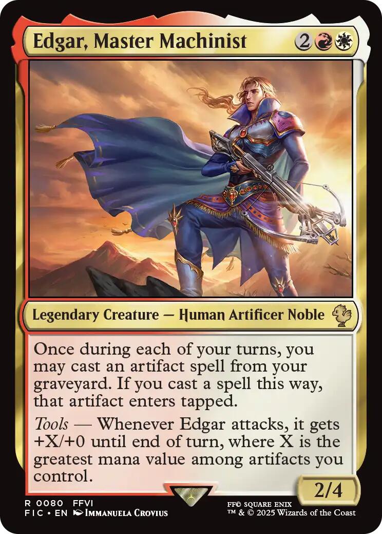 Edgar, Master Machinist (Surge Foil) [FINAL FANTASY Commander] | Local Legends