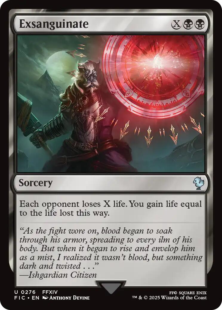 Exsanguinate (Surge Foil) [FINAL FANTASY Commander] | Local Legends