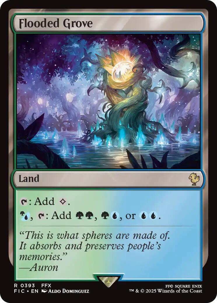 Flooded Grove (Surge Foil) [FINAL FANTASY Commander] | Local Legends