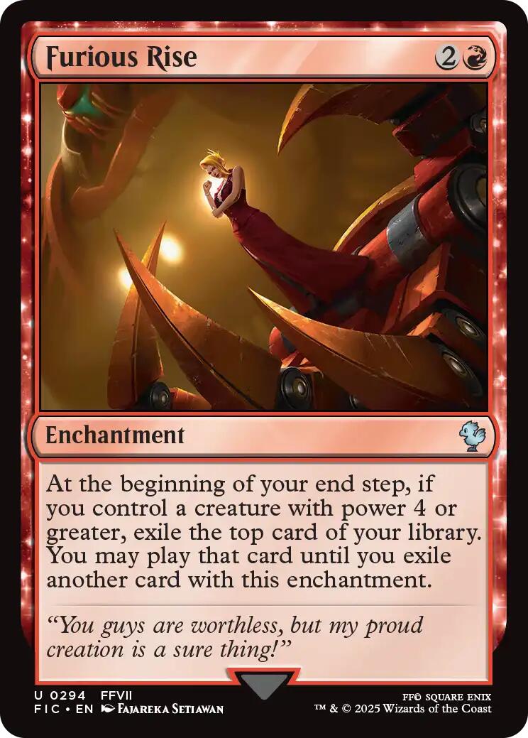 Furious Rise (Surge Foil) [FINAL FANTASY Commander] | Local Legends