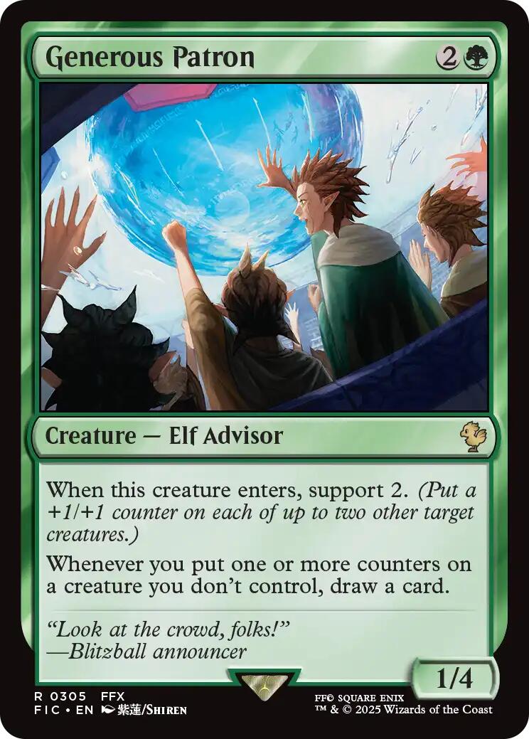 Generous Patron (Surge Foil) [FINAL FANTASY Commander] | Local Legends