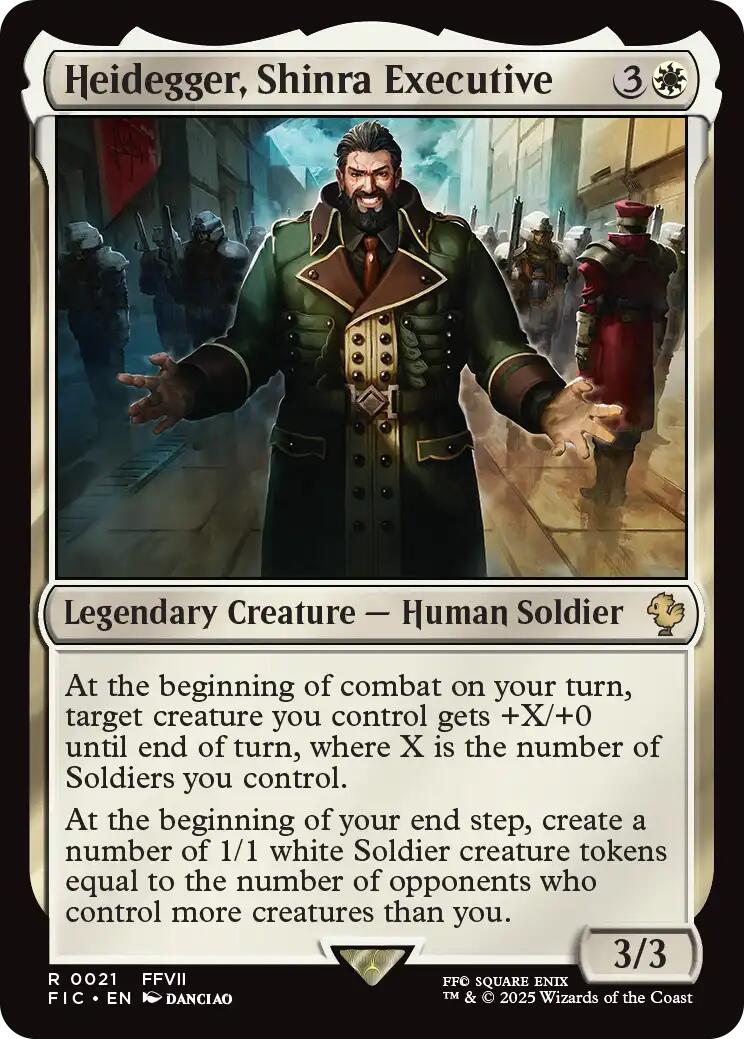 Heidegger, Shinra Executive (Surge Foil) [FINAL FANTASY Commander] | Local Legends