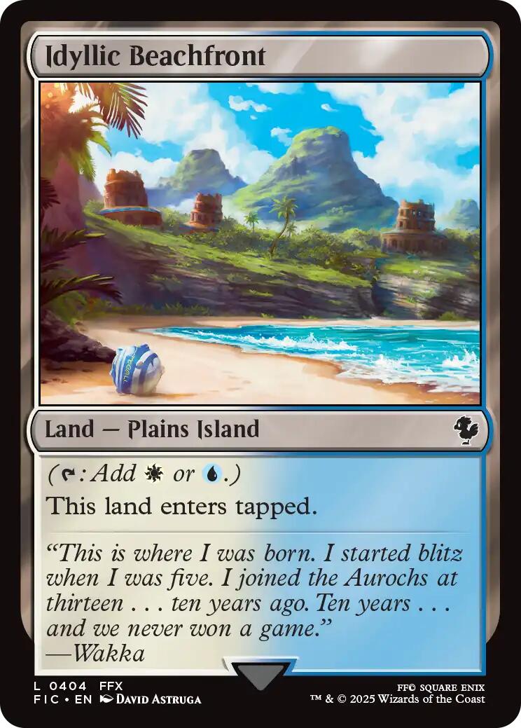 Idyllic Beachfront (Surge Foil) [FINAL FANTASY Commander] | Local Legends
