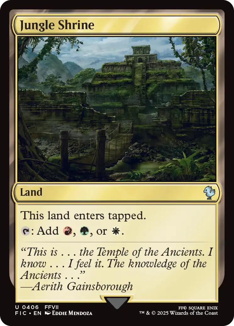 Jungle Shrine (Surge Foil) [FINAL FANTASY Commander] | Local Legends