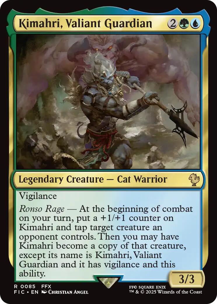 Kimahri, Valiant Guardian (Surge Foil) [FINAL FANTASY Commander] | Local Legends