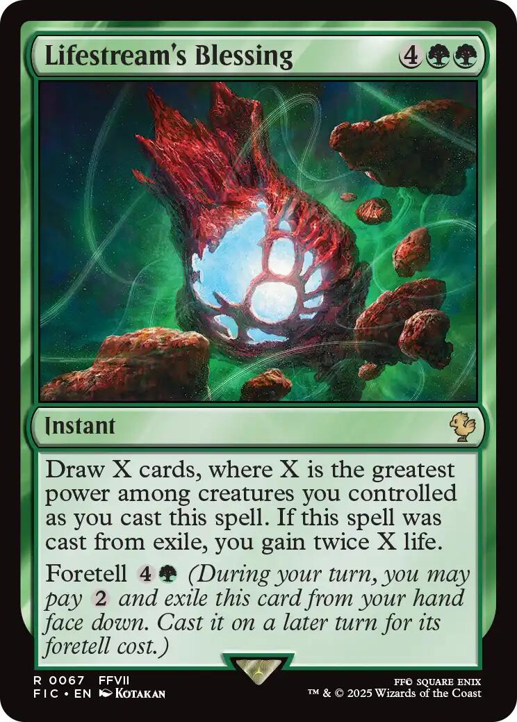 Lifestream's Blessing (Surge Foil) [FINAL FANTASY Commander] | Local Legends