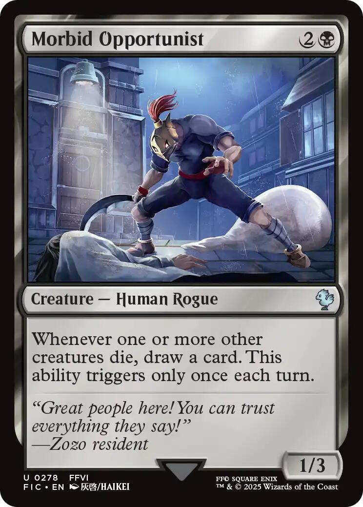 Morbid Opportunist (Surge Foil) [FINAL FANTASY Commander] | Local Legends