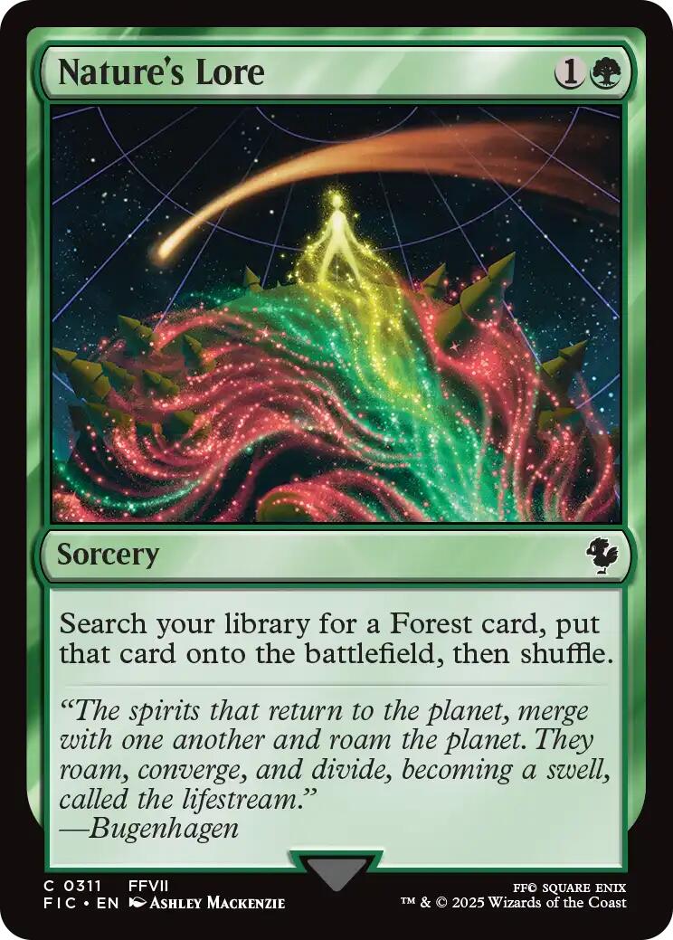 Nature's Lore (Surge Foil) [FINAL FANTASY Commander] | Local Legends