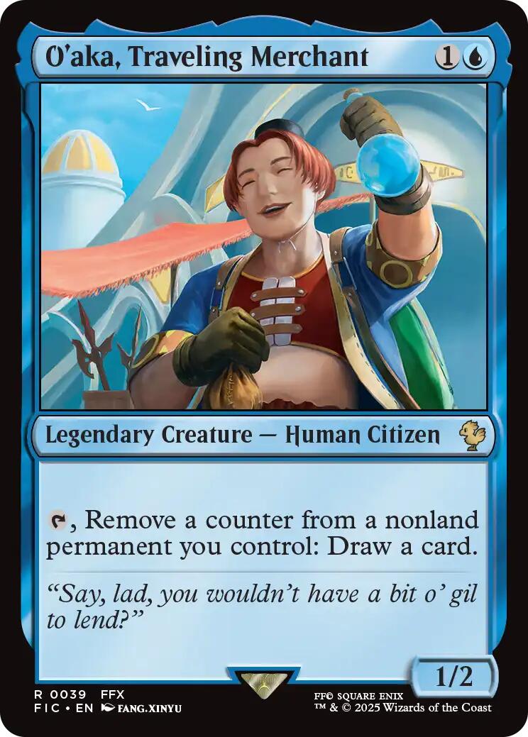 O'aka, Traveling Merchant (Surge Foil) [FINAL FANTASY Commander] | Local Legends