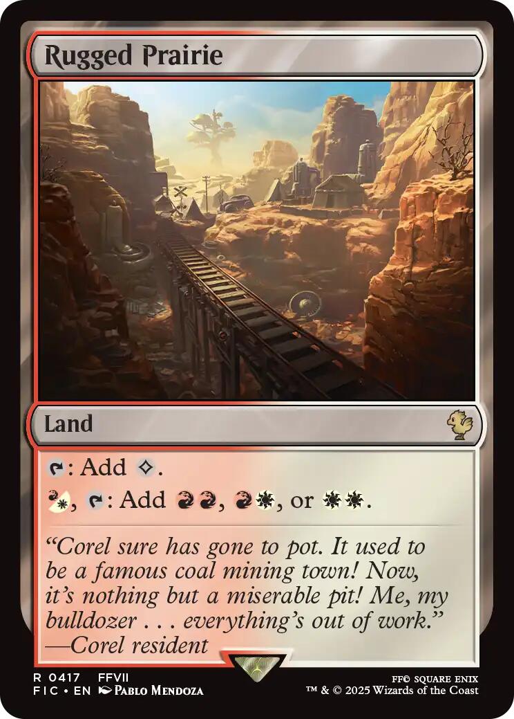 Rugged Prairie (Surge Foil) [FINAL FANTASY Commander] | Local Legends