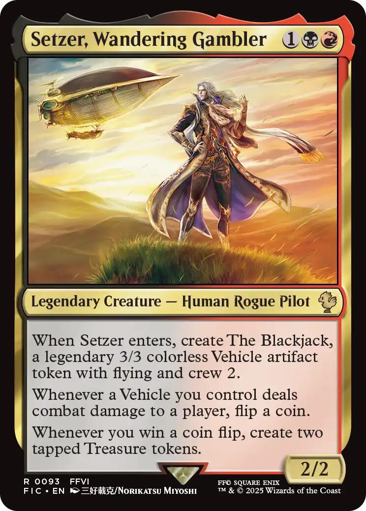 Setzer, Wandering Gambler (Surge Foil) [FINAL FANTASY Commander] | Local Legends