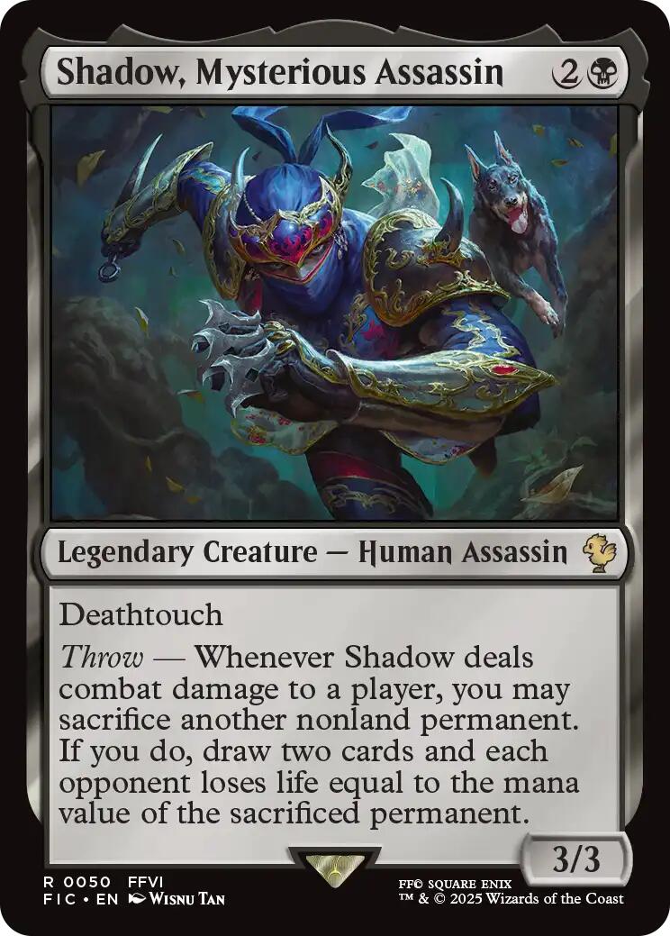 Shadow, Mysterious Assassin (Surge Foil) [FINAL FANTASY Commander] | Local Legends