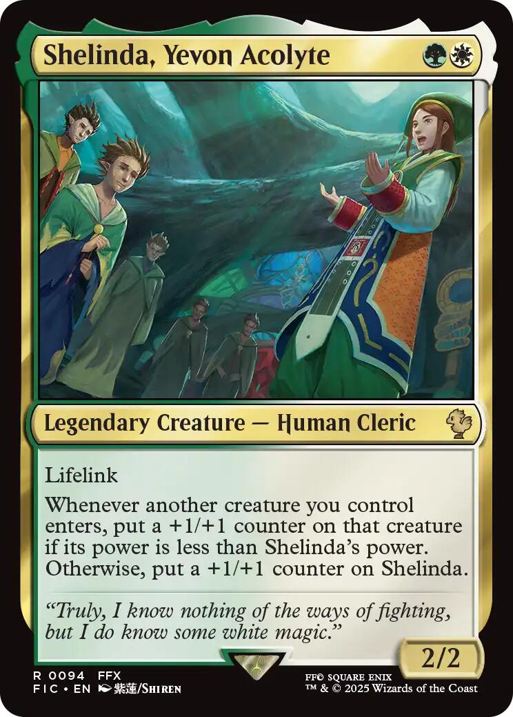 Shelinda, Yevon Acolyte (Surge Foil) [FINAL FANTASY Commander] | Local Legends