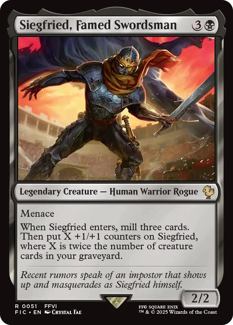 Siegfried, Famed Swordsman (Surge Foil) [FINAL FANTASY Commander] | Local Legends
