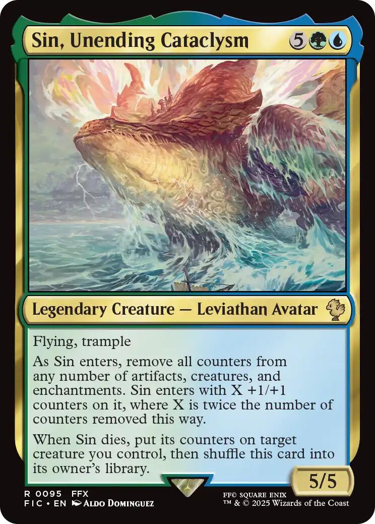 Sin, Unending Cataclysm (Surge Foil) [FINAL FANTASY Commander] | Local Legends