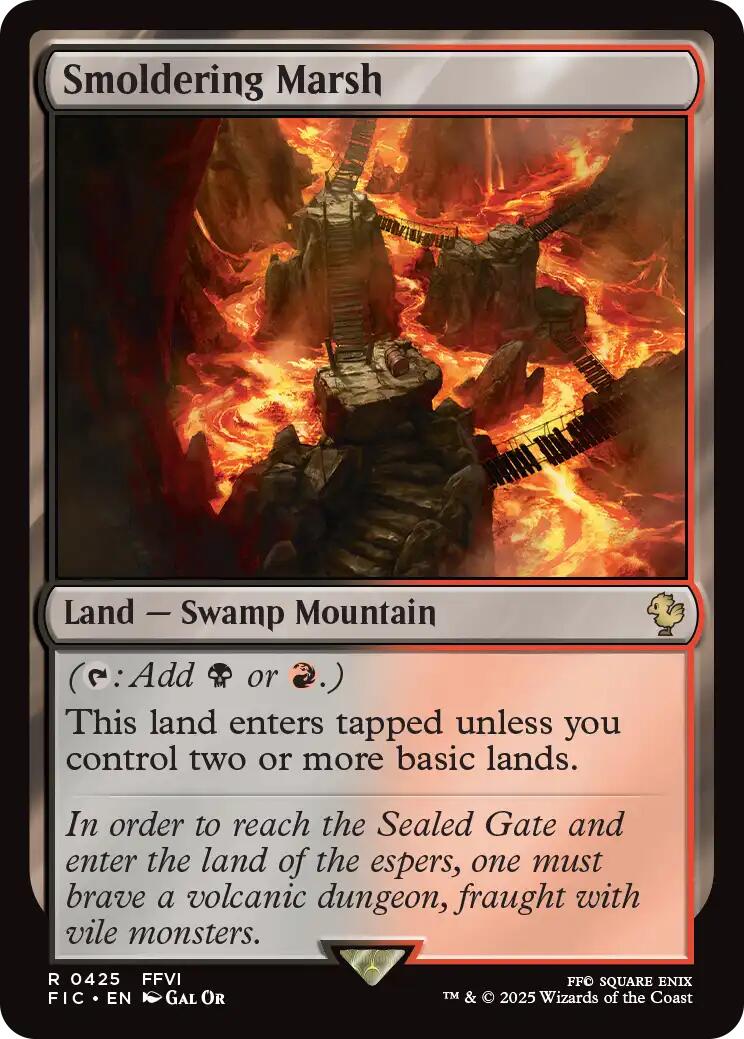 Smoldering Marsh (Surge Foil) [FINAL FANTASY Commander] | Local Legends