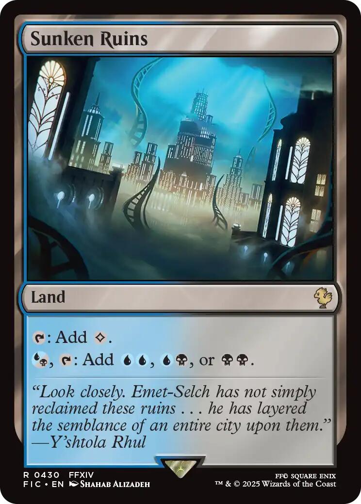 Sunken Ruins (Surge Foil) [FINAL FANTASY Commander] | Local Legends