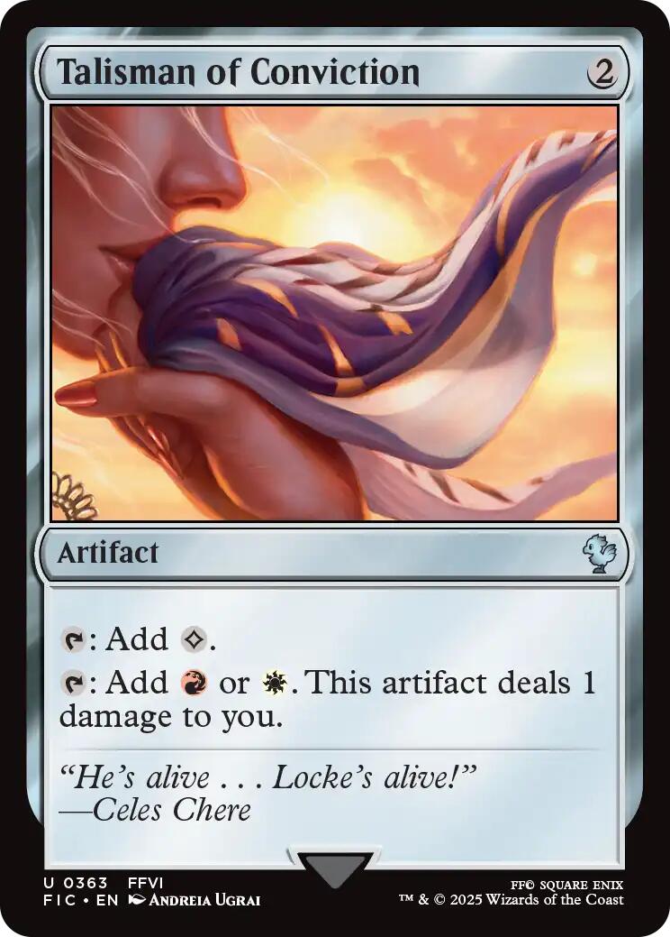 Talisman of Conviction (Surge Foil) [FINAL FANTASY Commander] | Local Legends
