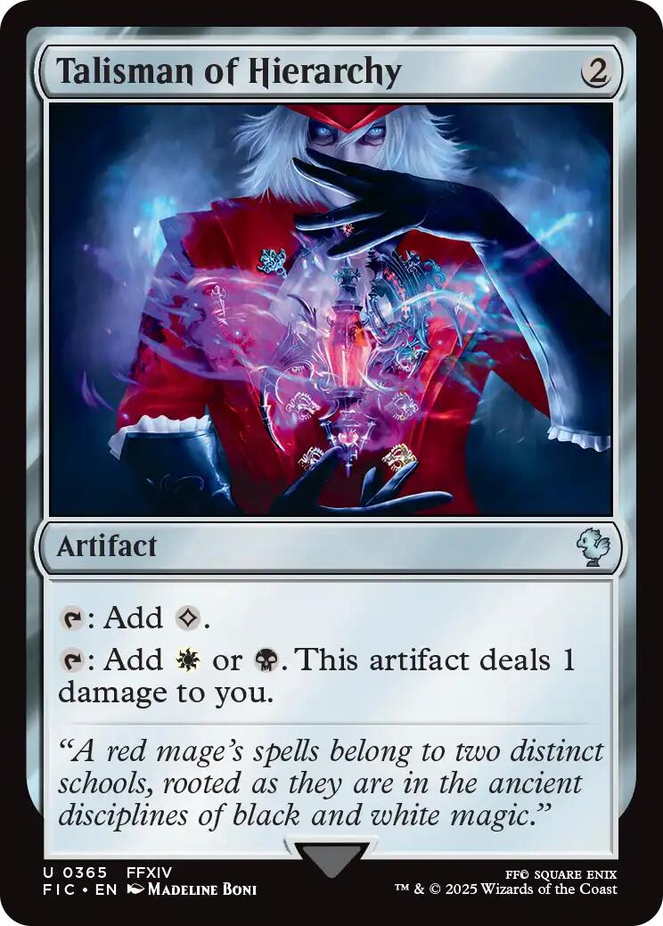 Talisman of Hierarchy (Surge Foil) [FINAL FANTASY Commander] | Local Legends