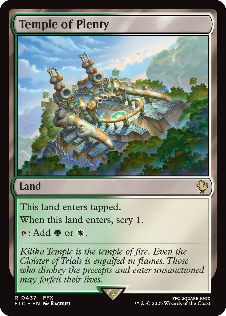 Temple of Plenty (Surge Foil) [FINAL FANTASY Commander] | Local Legends