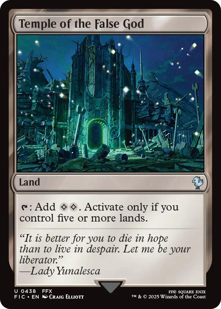 Temple of the False God (Surge Foil) [FINAL FANTASY Commander] | Local Legends