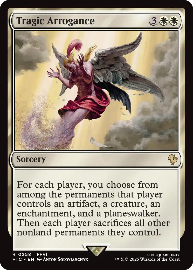 Tragic Arrogance (Surge Foil) [FINAL FANTASY Commander] | Local Legends