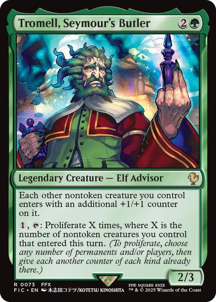 Tromell, Seymour's Butler (Surge Foil) [FINAL FANTASY Commander] | Local Legends