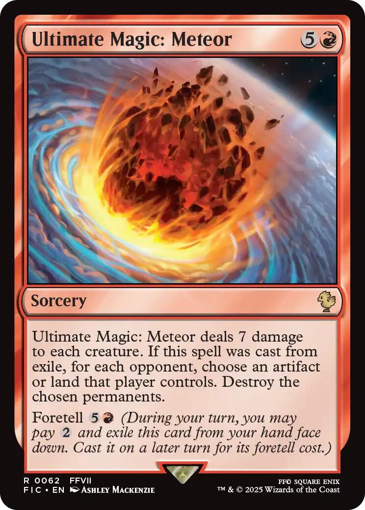 Ultimate Magic: Meteor (Surge Foil) [FINAL FANTASY Commander] | Local Legends