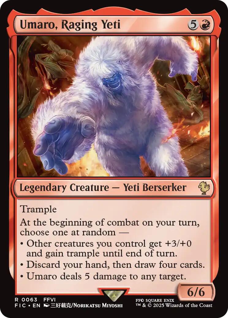 Umaro, Raging Yeti (Surge Foil) [FINAL FANTASY Commander] | Local Legends