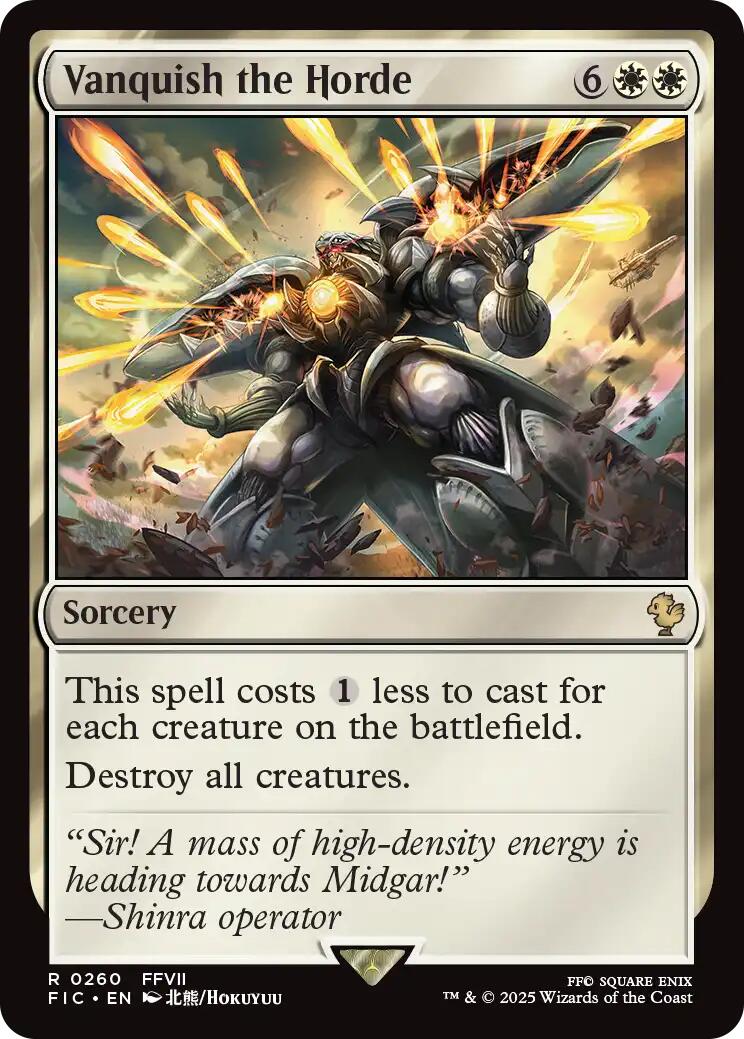 Vanquish the Horde (Surge Foil) [FINAL FANTASY Commander] | Local Legends
