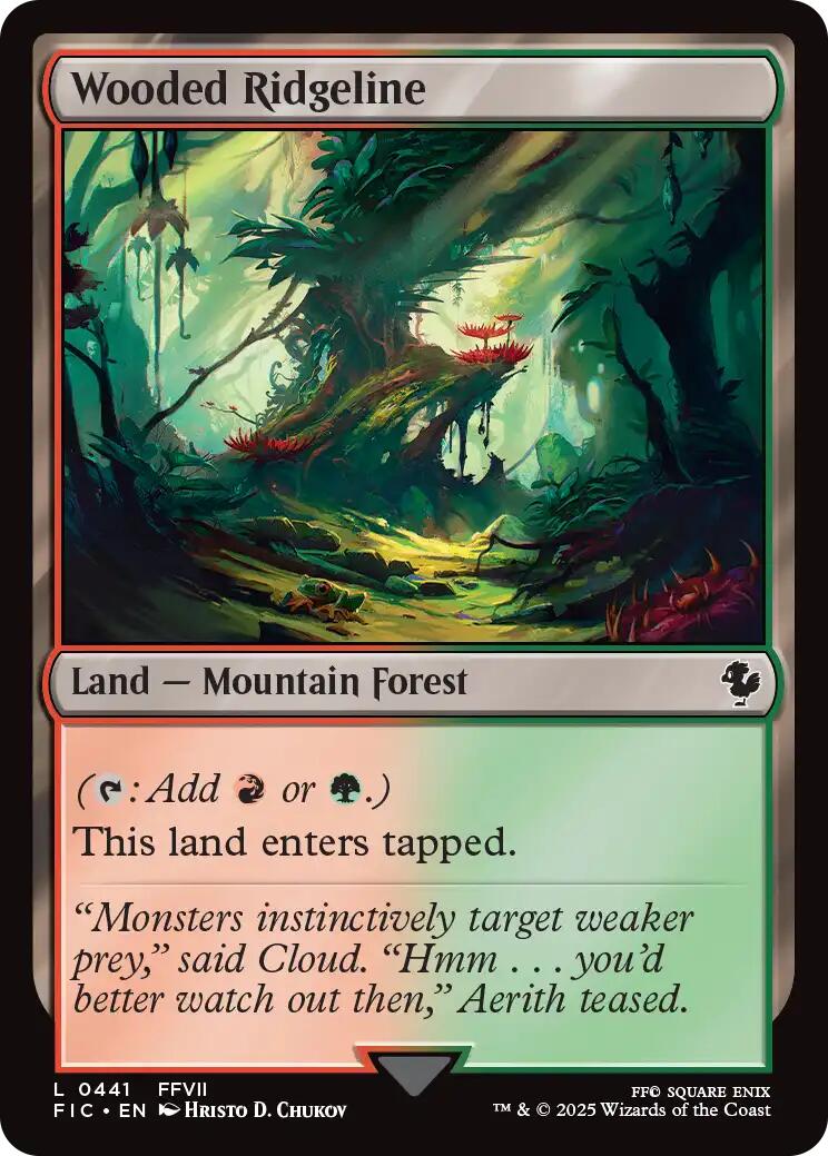 Wooded Ridgeline (Surge Foil) [FINAL FANTASY Commander] | Local Legends