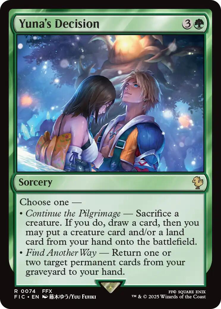 Yuna's Decision (Surge Foil) [FINAL FANTASY Commander] | Local Legends