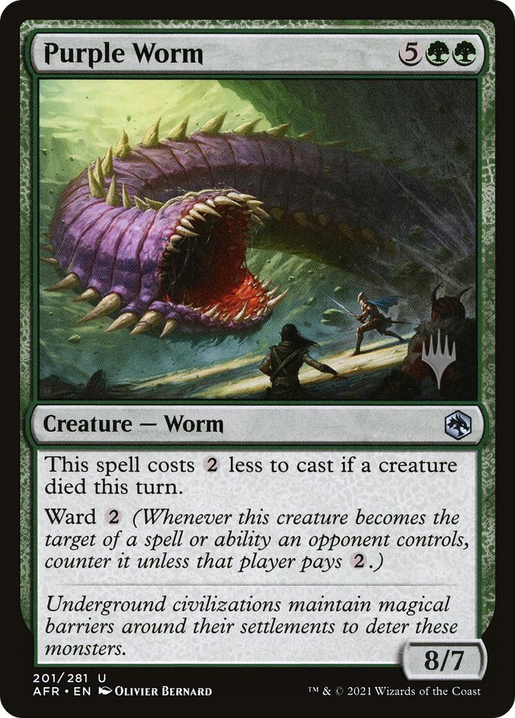 Purple Worm [Tarkir: Dragonstorm Promos] | Local Legends