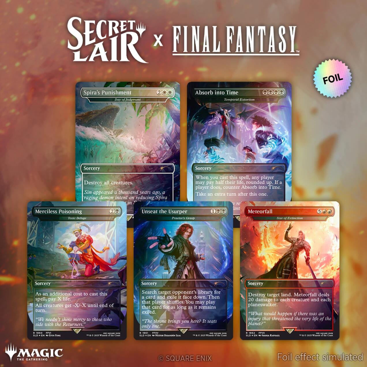 Secret Lair x FINAL FANTASY (Game Over - Rainbow Foil Edition) | Local Legends