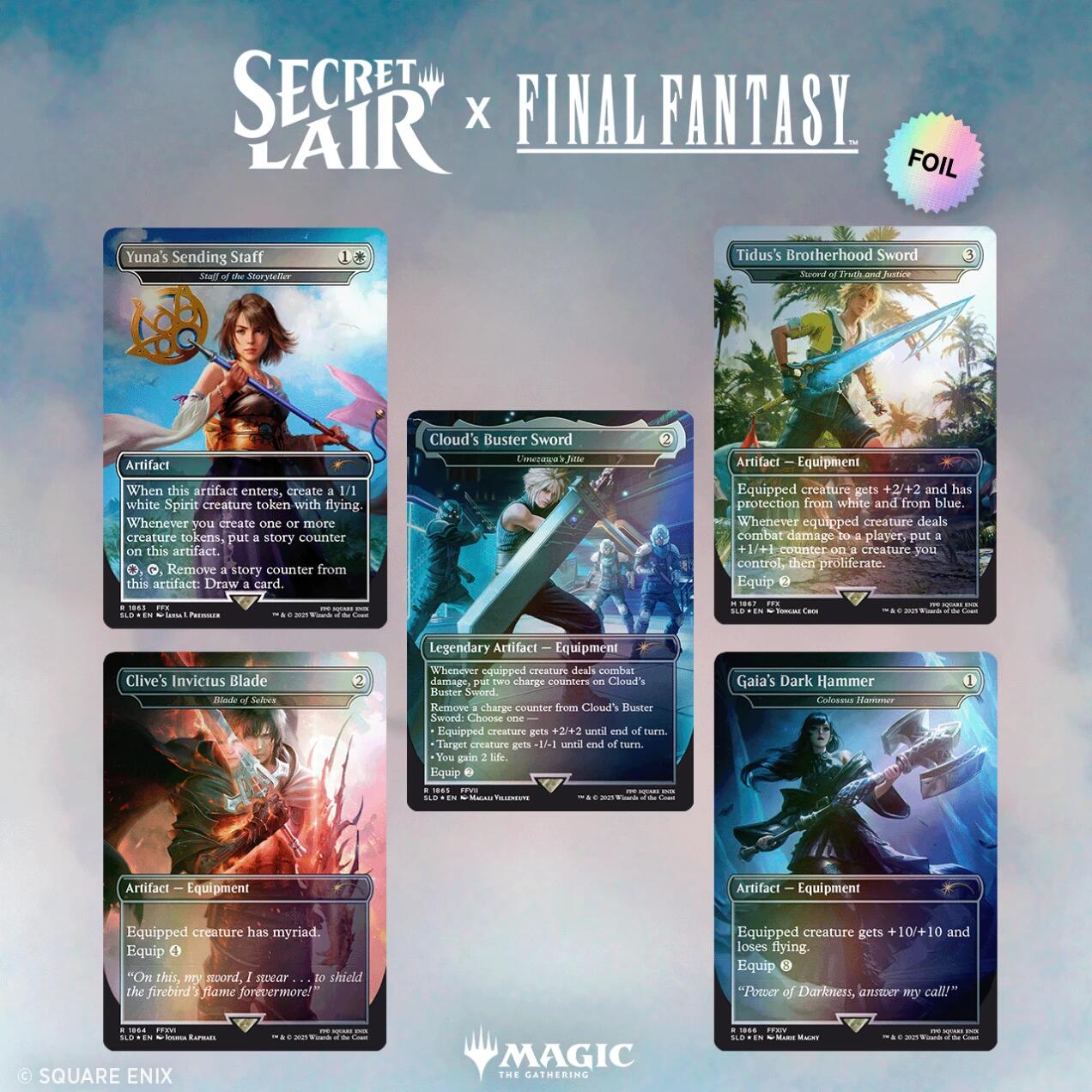 Secret Lair x FINAL FANTASY (Weapons - Rainbow Foil Edition) | Local Legends