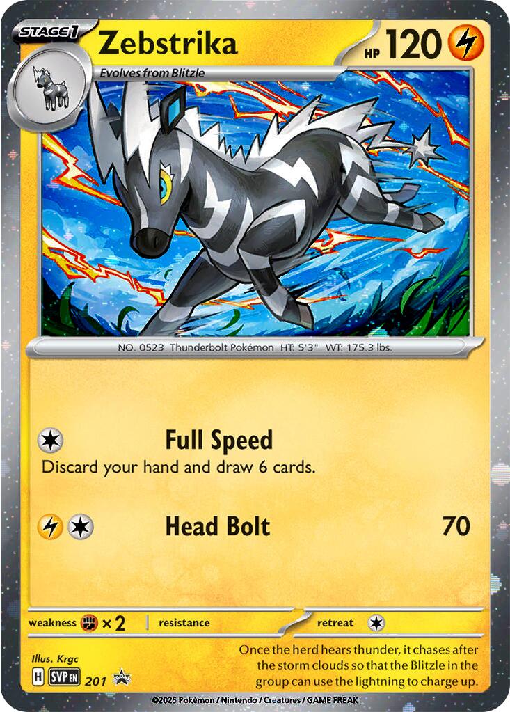 Zebstrika (201) (Cosmos Holo) [Scarlet & Violet: Black Star Promos] | Local Legends