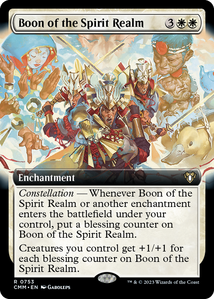 Boon of the Spirit Realm (Extended Art) [Commander Masters] | Golgari Games