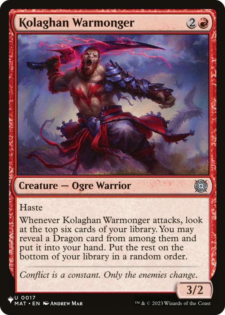 Kolaghan Warmonger [The List] | Local Legends