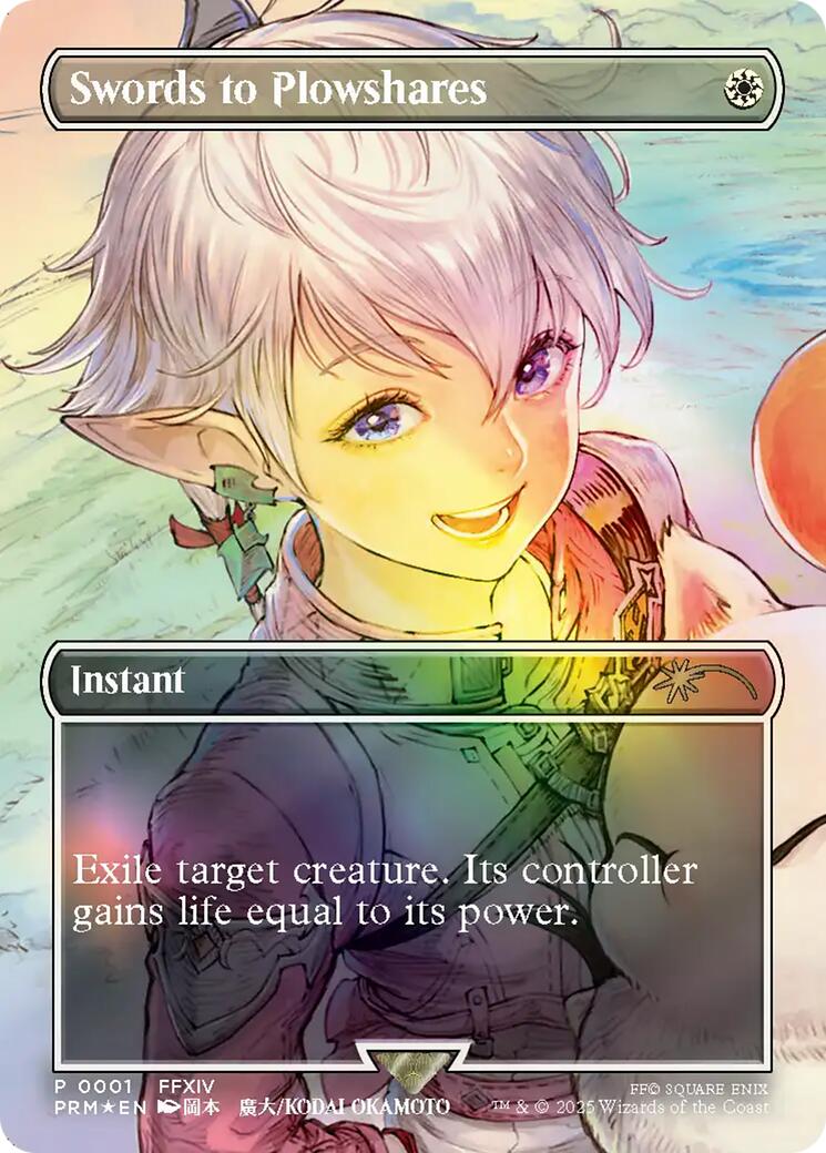 Swords to Plowshares (Borderless) [MagicFest 2025] | Local Legends