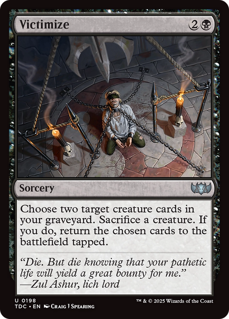 Victimize [Tarkir: Dragonstorm Commander] | Local Legends