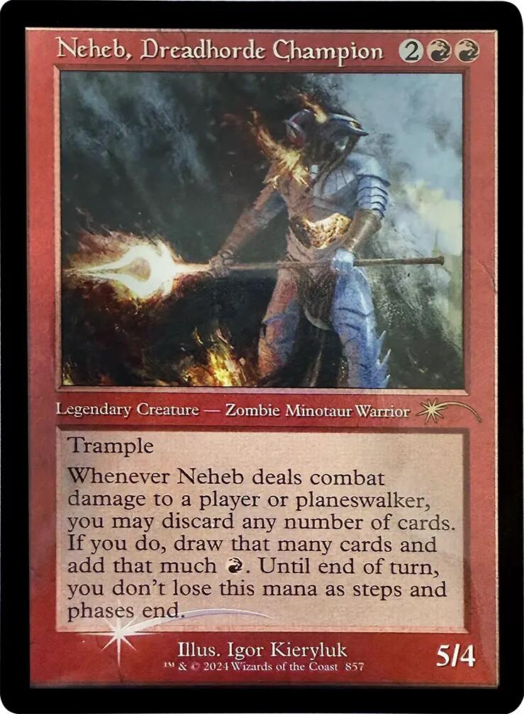 Neheb, Dreadhorde Champion (Retro Frame) [Secret Lair Drop Series] | Local Legends