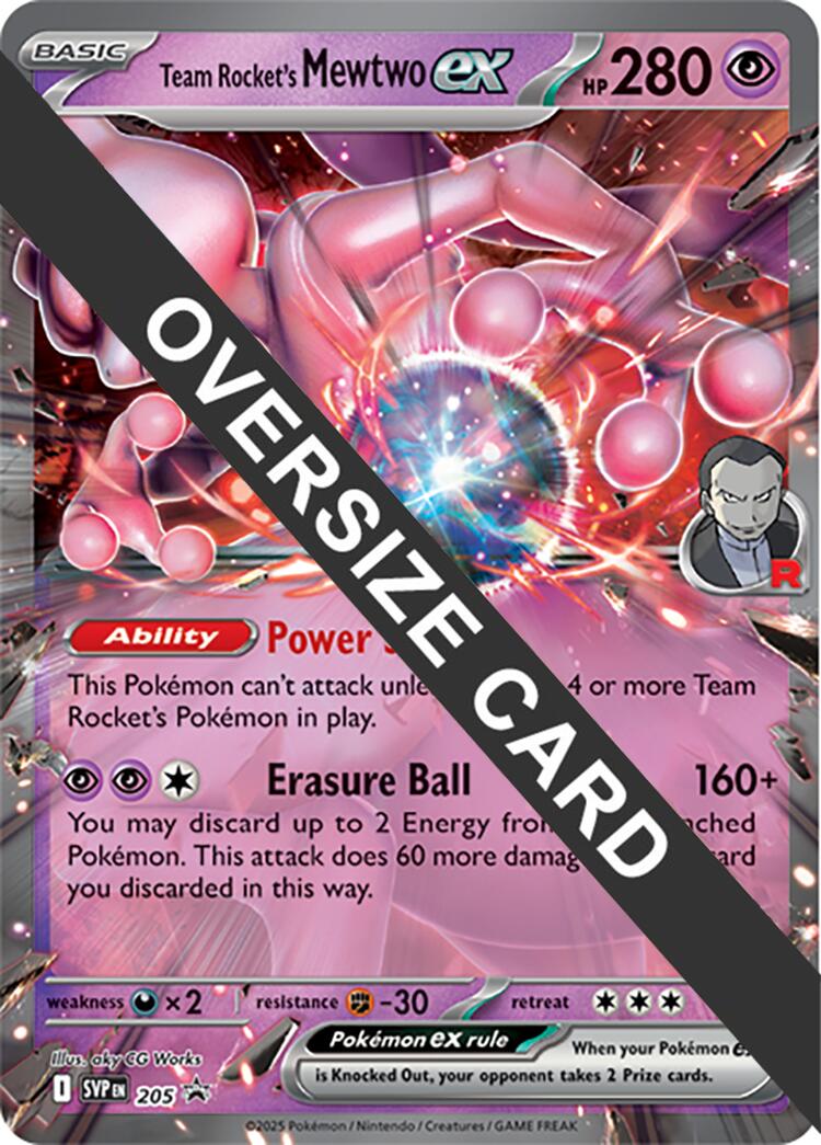 Team Rocket's Mewtwo ex (205) (Jumbo Card) [Scarlet & Violet: Black Star Promos] | Local Legends