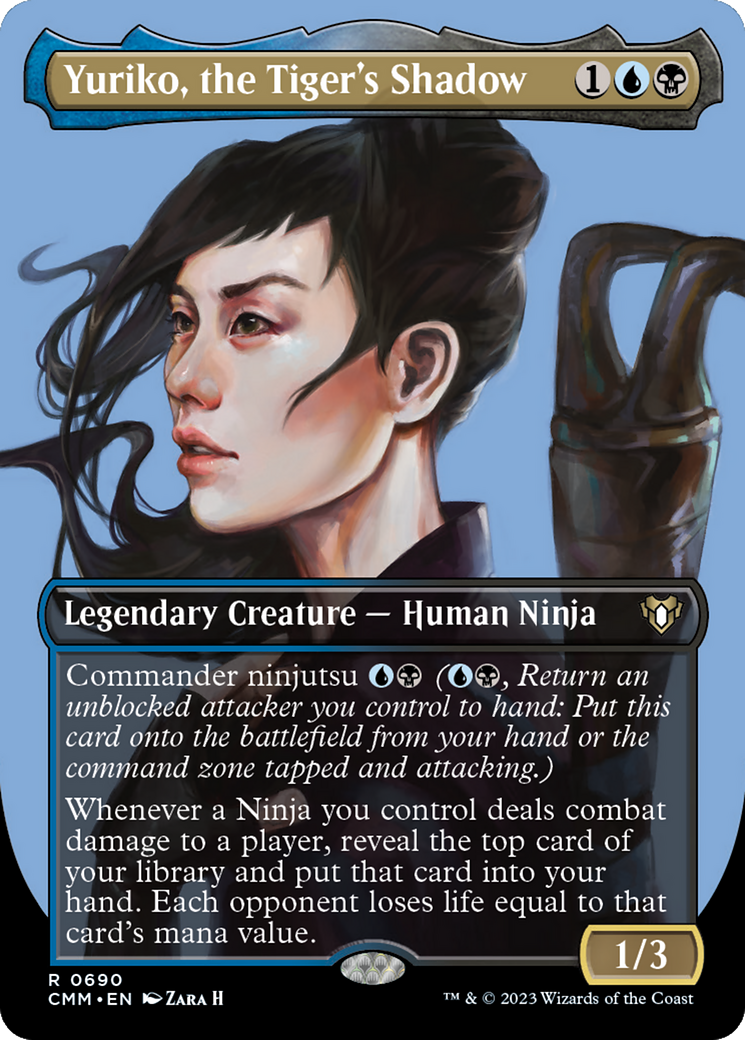 Yuriko, the Tiger's Shadow (Borderless Profile) [Commander Masters] | Golgari Games