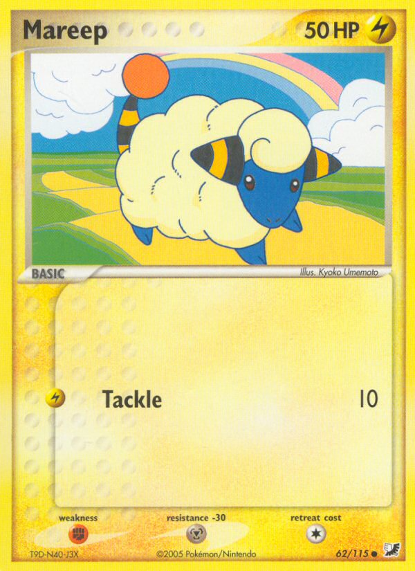 Mareep (62/115) [EX: Unseen Forces] | Golgari Games