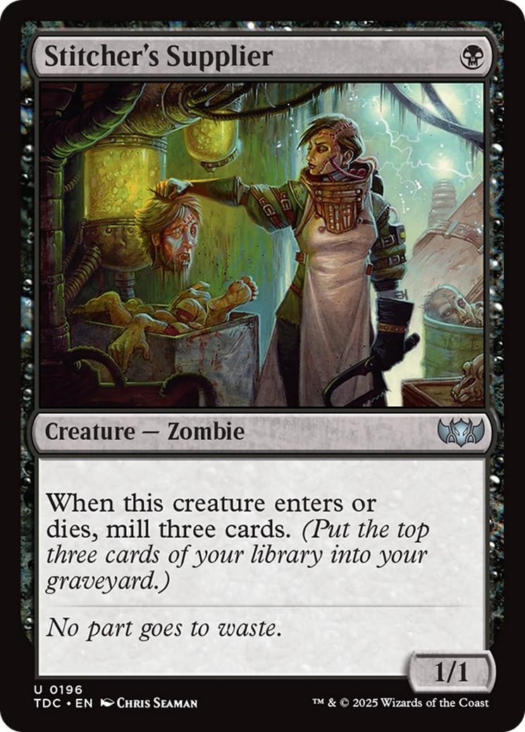 Stitcher's Supplier [Tarkir: Dragonstorm Commander] | Local Legends