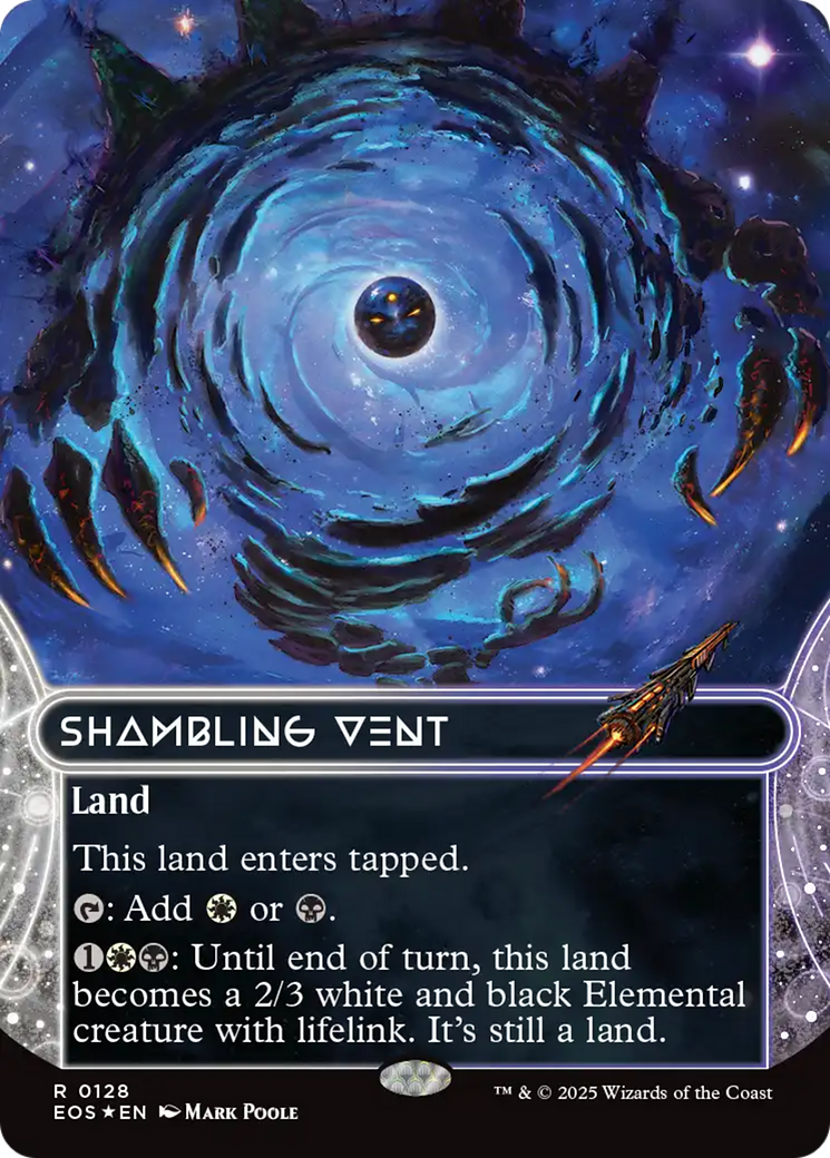 Shambling Vent (0128) (Borderless) (Galaxy Foil) [Edge of Eternities: Stellar Sights] | Local Legends