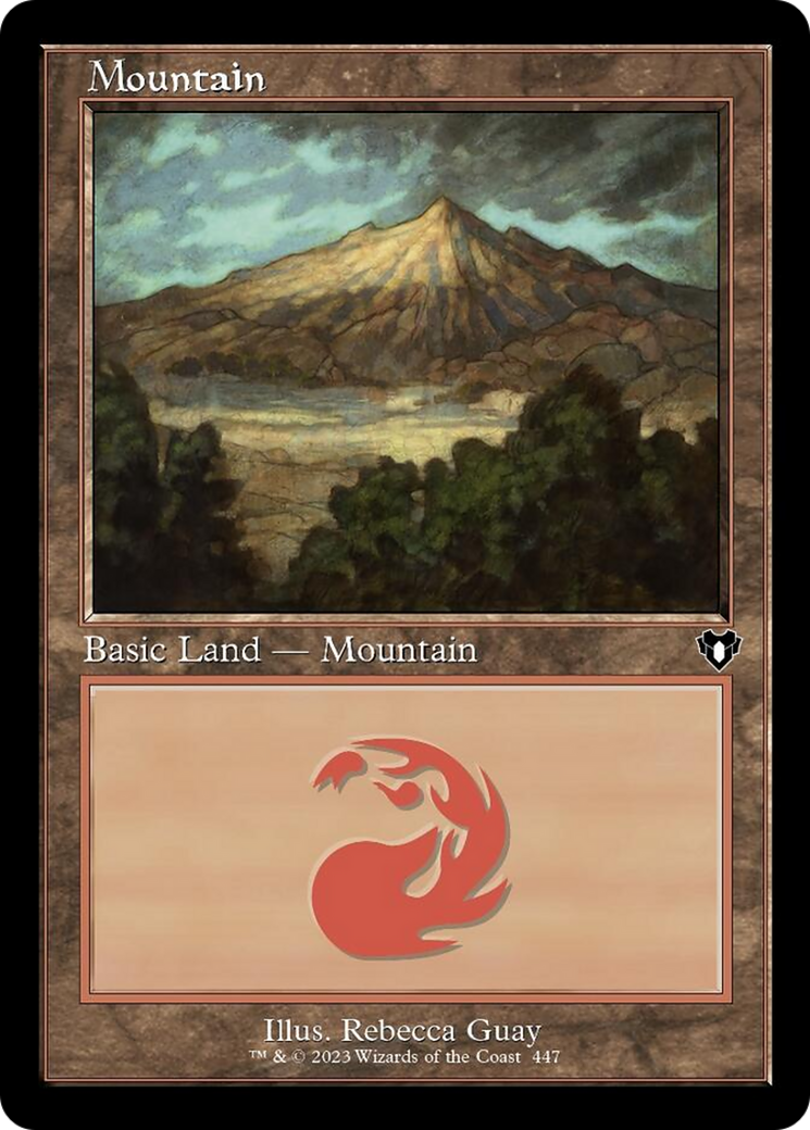 Mountain (447) (Retro) [Commander Masters] | Local Legends