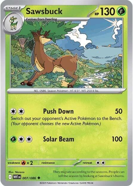 Sawsbuck (007/086) [Scarlet & Violet: White Flare] | Local Legends