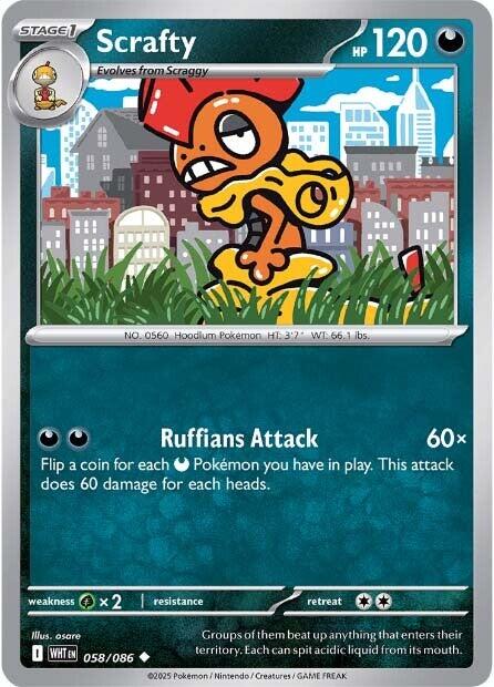 Scrafty (058/086) [Scarlet & Violet: White Flare] | Local Legends