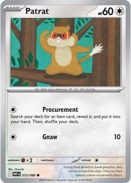 Patrat (072/086) [Scarlet & Violet: White Flare] | Local Legends